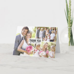 Trofee Collage Huwelijk Dankkaart Bedankkaart