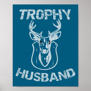 Trofee echtgenoot Buck Heren Illustratie Poster