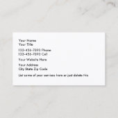 Trofee en awards Visitekaartjes (Achterkant)