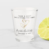 Trofee 'Neem een shot' voor vrijgezellenfeestje Shot Glas (Voorkant)