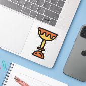 trofee sticker (Laptop met iPhone)