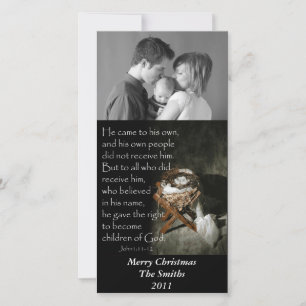 Trog en kroon van doornen… feestdagenkaart