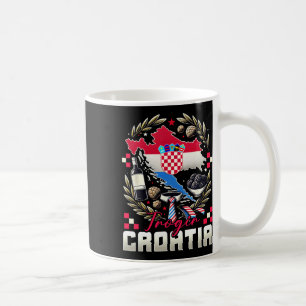 Trogir Kroatië Souvenir Kroatische Vlag Kaart  Koffiemok