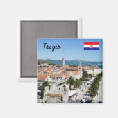 Trogir waterfront promenade - Dalmatië, Kroatië Magneet (Voorkant / Achterkant)