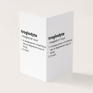 Troglodyte - Drôle de définition spéléologie spélé