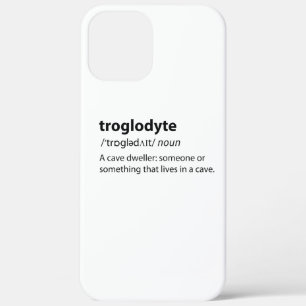 Troglodyte - Funny Cave Dweller Caver Speleology iPhone 12 Pro Max Hoesje