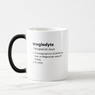 Troglodyte - Funny Definition Caving Speleology Magische Mok