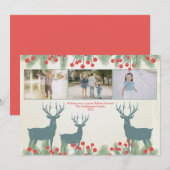 Trois 3 photo carte de Noël de la baie sacrée et d (Devant / Derrière)