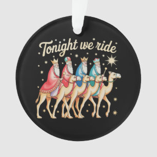 Trois 3 Sages Hommes Ce Soir Nous Chevauchons Noël