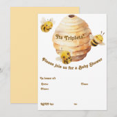 Trois Abeilles Invitation (Devant / Derrière)