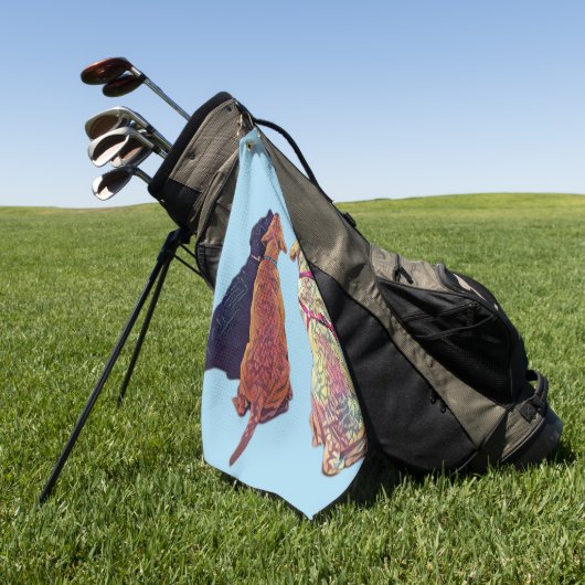 Trois amigos serviette de golf (Vert)