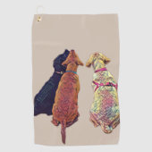 Trois amigos serviette de golf (Devant)