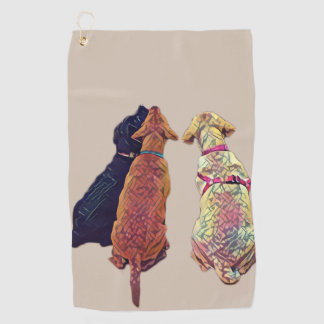 Trois amigos serviette de golf