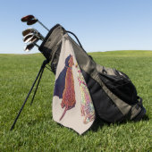 Trois amigos serviette de golf (Vert)