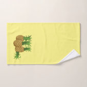 Trois ananas Tropical Jaune Serviette de cuisine (Serviette à main)