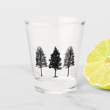 Trois arbres en verre