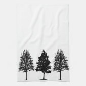 Trois arbres Serviettes de cuisine (Vertical)