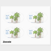 TROIS autocollants PALMS (4) (Feuille)