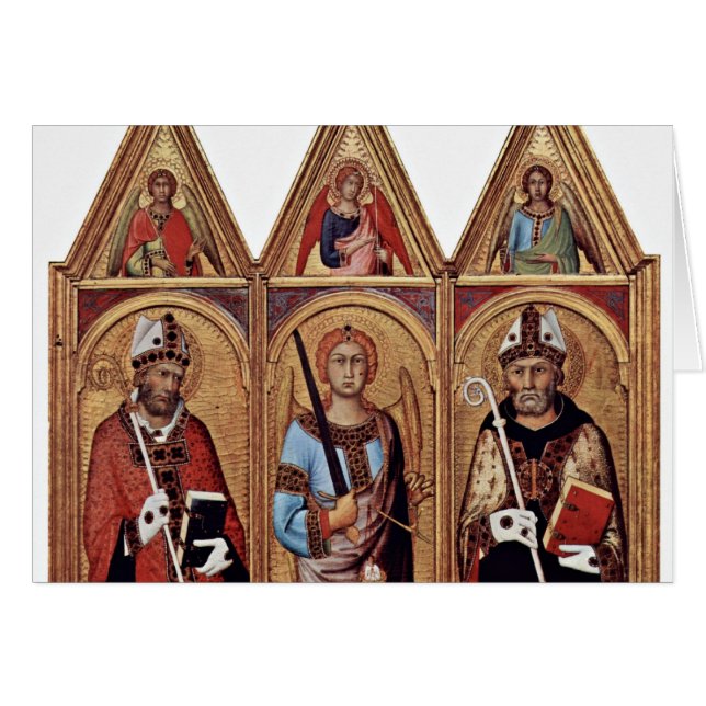 Trois avec des anges saints en chaque pignon, de (Devant horizontal)