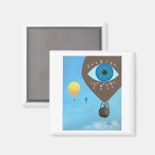 Trois Ballons à air chaud Imaginez des Magnets Car (Recto/Verso)