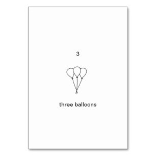 Trois ballons, des cartes mémoires personnalisées