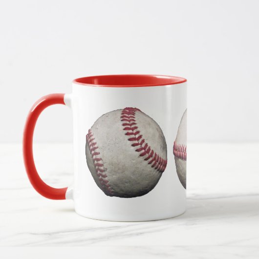 Trois boules de baseball Mug (Gauche)