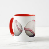 Trois boules de baseball Mug (Devant gauche)