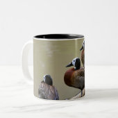 Trois canards sur une tasse de rondin (Devant gauche)