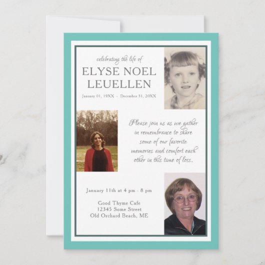 trois cartes commémoratives (Devant)