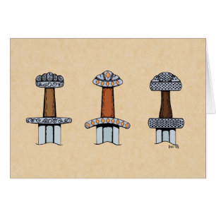 Trois cartes de voeux Viking Sword Hilts