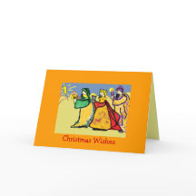 Trois cartes des Rois Noël