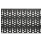 Trois Cartoon Little Ghost tissu noir (Yard)