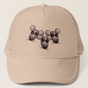 Trois Casquette de souris aveugle
