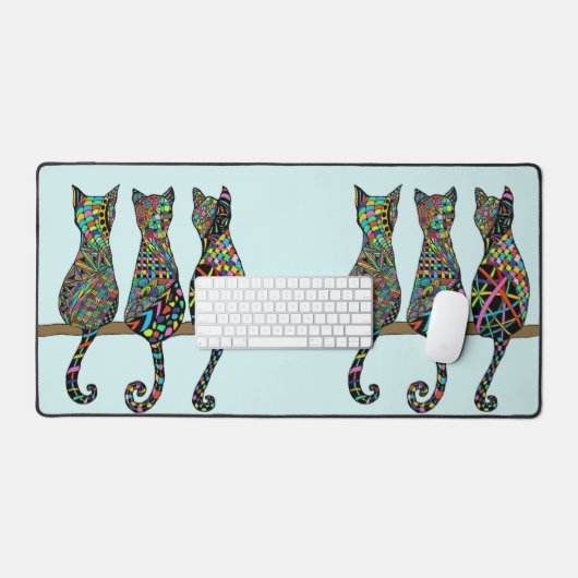 Trois chats Amigos (Clavier et souris)