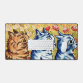 Trois chats chantant par Louis Wain (Clavier et souris)