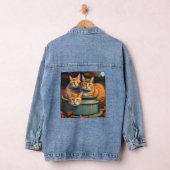 Trois Chats Dans Un Pot, Veste Denim Dames (Hangar)