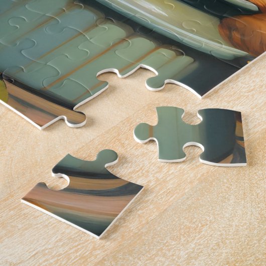 Trois Chats Gingembre Dans Un Pot, Puzzle Jigsaw (Côté)