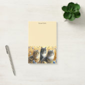 Trois Chats Post-It Notes pour Amoureux des Chats (Bureau)