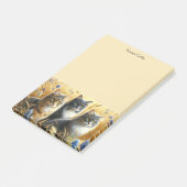 Trois Chats Post-It Notes pour Amoureux des Chats (Incliné)