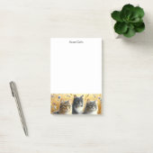 Trois Chats Post-It Notes pour Amoureux des Chats (Bureau)