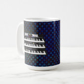 Trois Claviers modernes : Synthétiseurs : Café Mug (Devant gauche)