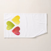 Trois coeurs (Serviette à main)