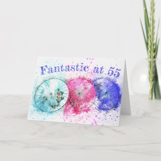 Trois Colorful Tropical Cocktail Modèle parapluie (Devant)