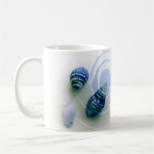 Trois coquillages bleus tasse à café (Gauche)