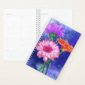 Trois couleurs Gerberas Planner (Devant avec enveloppe)