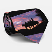 Trois Cowboys dans la Cravate du coucher du soleil (Roulé)