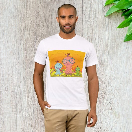 Trois Créatures Étrangères Mens T-Shirt