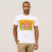 Trois Créatures Étrangères Mens T-Shirt (Devant entier)