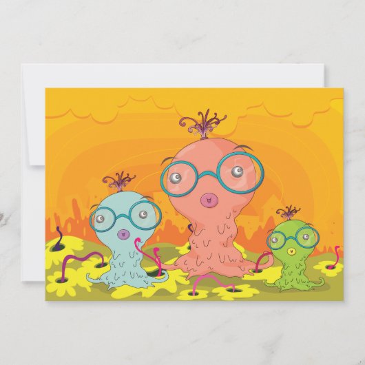 Trois créatures étranges Invitations (Devant)