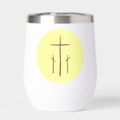 Trois croix sur le Calvaire jaune buvant (Arrière)
